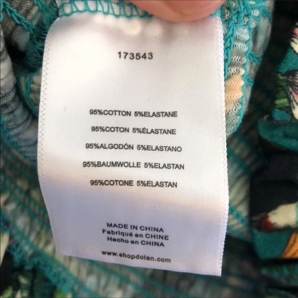 Anthro DOLAN Smocked Puff-Sleeved Toucan Top S - Picture 12 of 12